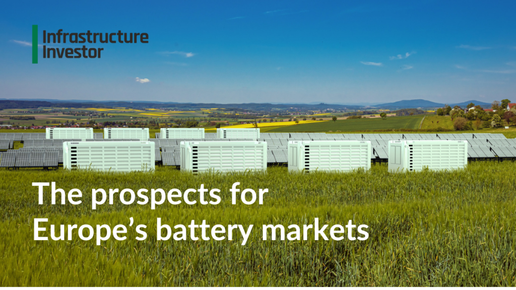 Battery storage units connected to solar panels